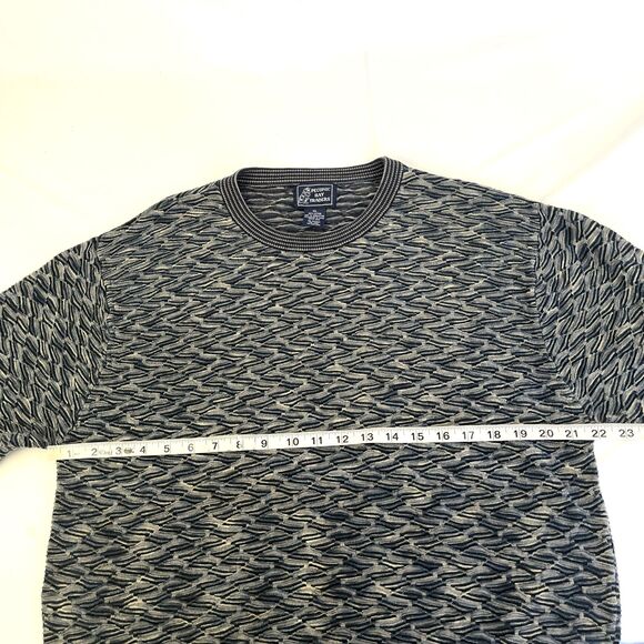 Vintage Mens Peconic Bay Traders 3D Knit Textured Cotton Sweater Size XL Cosby - Picture 3 of 6